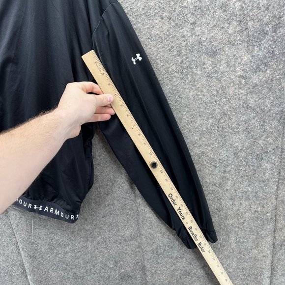 Under Armour Sweater Women Extra Large Black Full Zip Sweatshirt Loose Fit XL - Picture 9 of 13